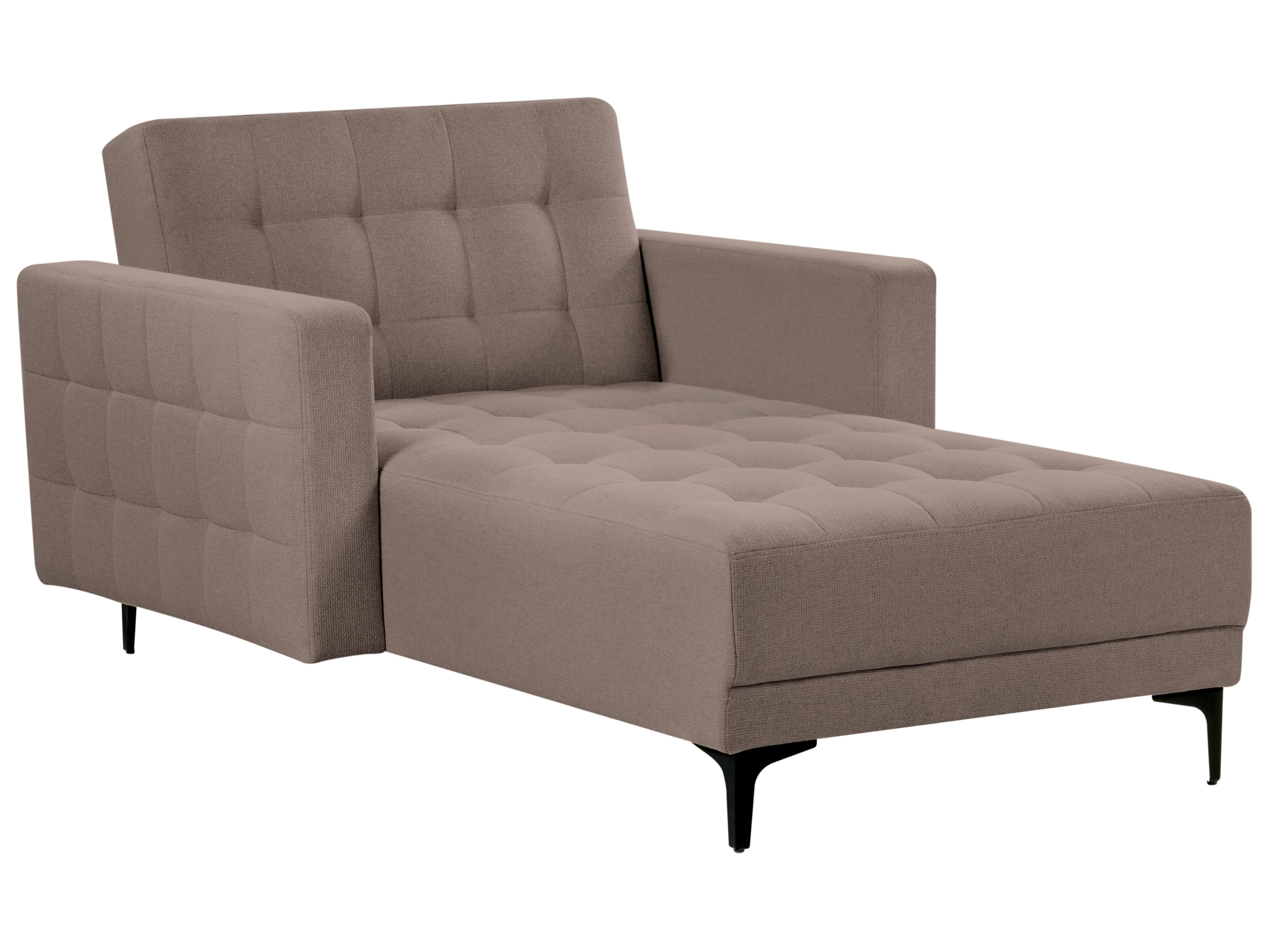 Chaise Longue ABERDEEN Fabric Taupe