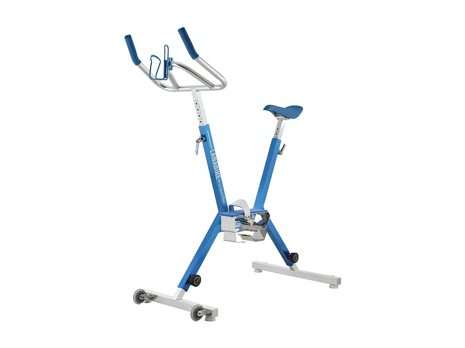 Aquabike Aluminium Lanabike Waterflex 9.5kg - Cadre aluminium anodisé - Musculation/Aquafitness - Bleu - Coloris Bleu