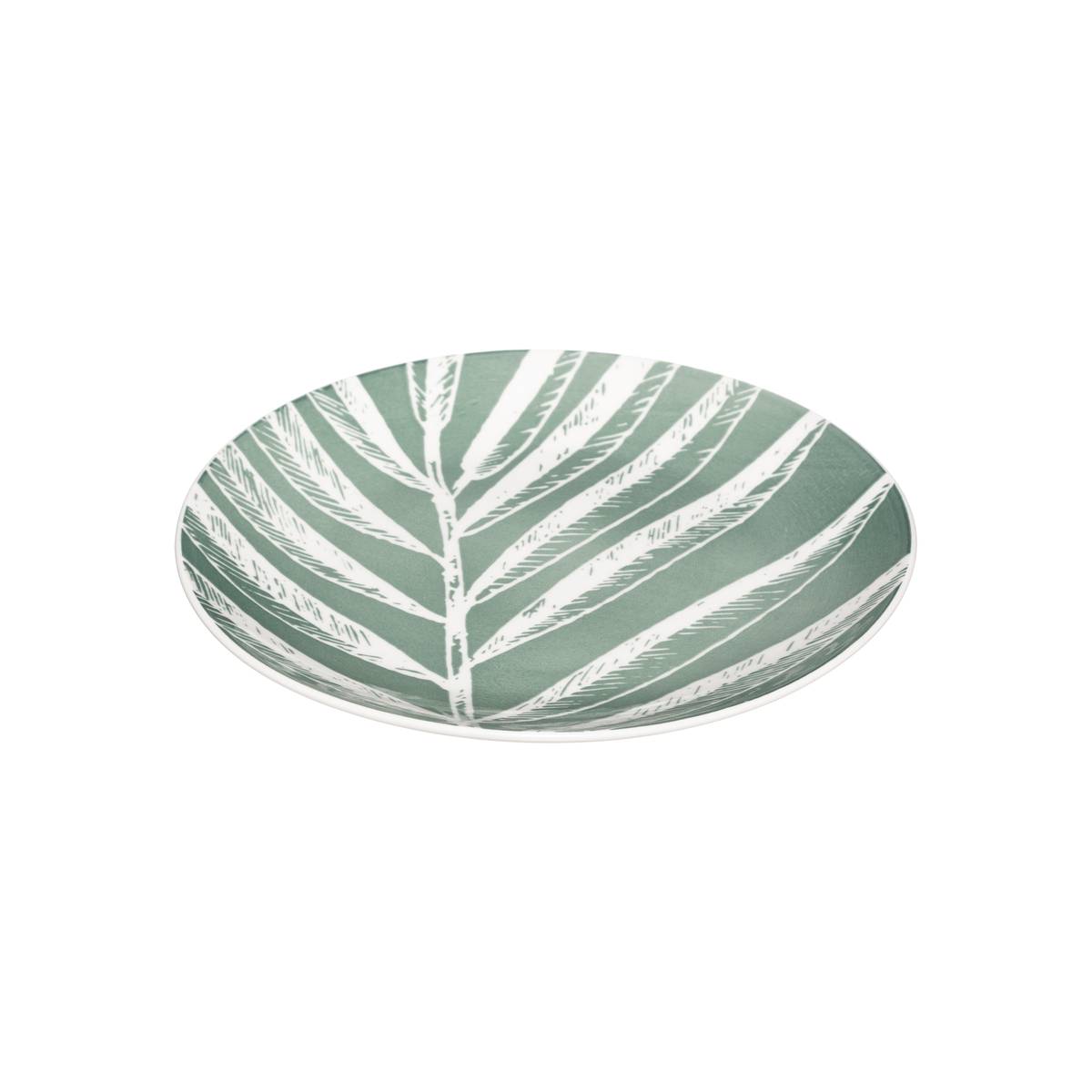 Set of 6 dessert plates "Green Harmony" D.19 cm, Green