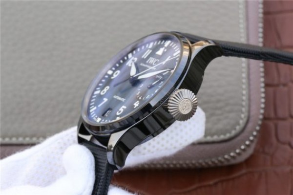 Replica IWC Big Pilot Real PR IW502003 Real Ceramic BOUTIQUE RODEO DRIVE ZF V2 Calfskin Strap A51111 - Top club