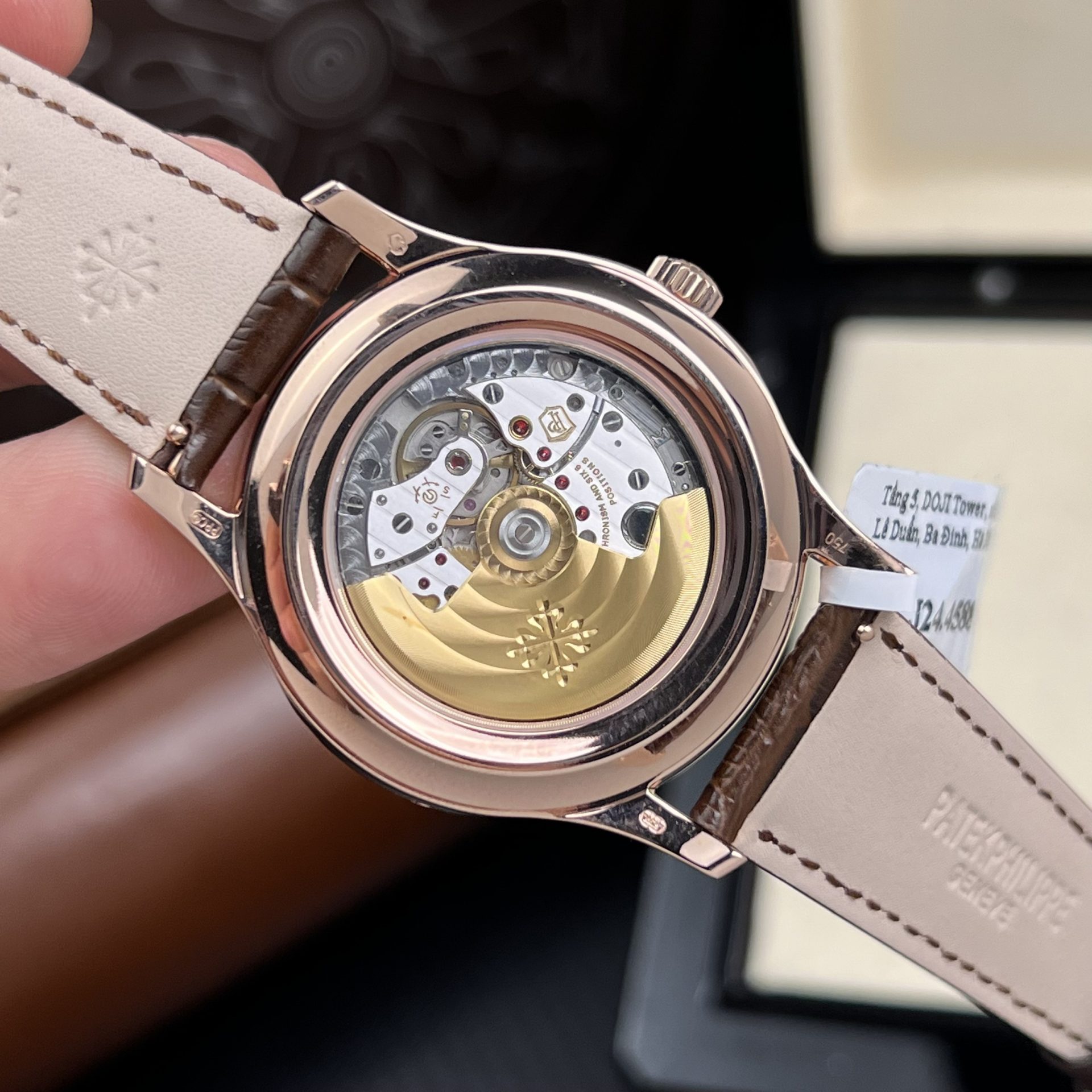 Patek Philippe Replica 1:1 Watch 5205R 18K Rose Gold Wrapped Men White Face 40mm - Top club