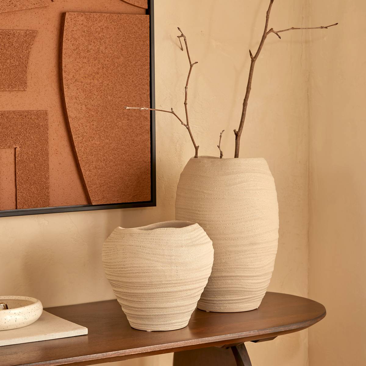 Vase "Prudi" White, H.22 cm