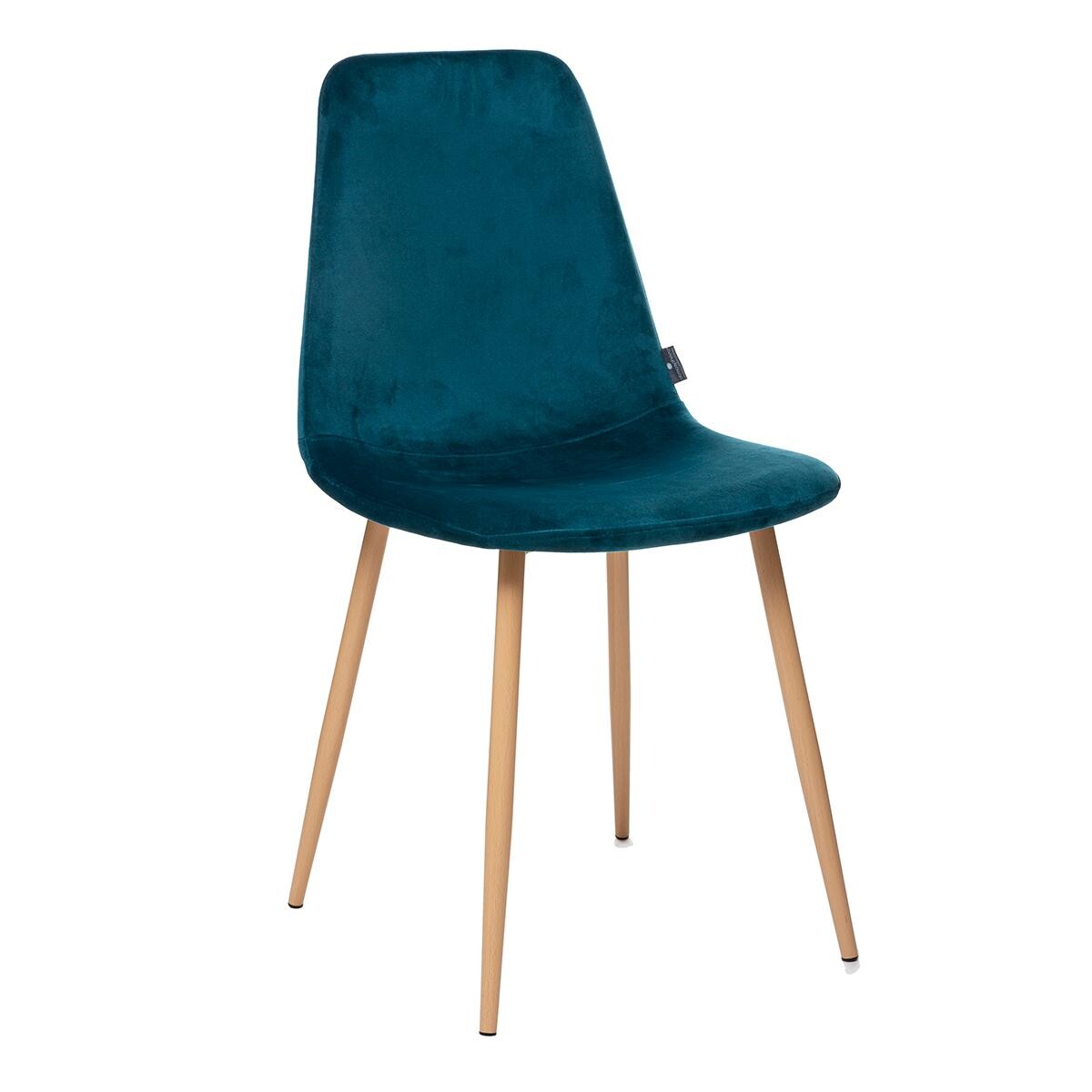 Chair "Roka" Velvet, Duck Blue