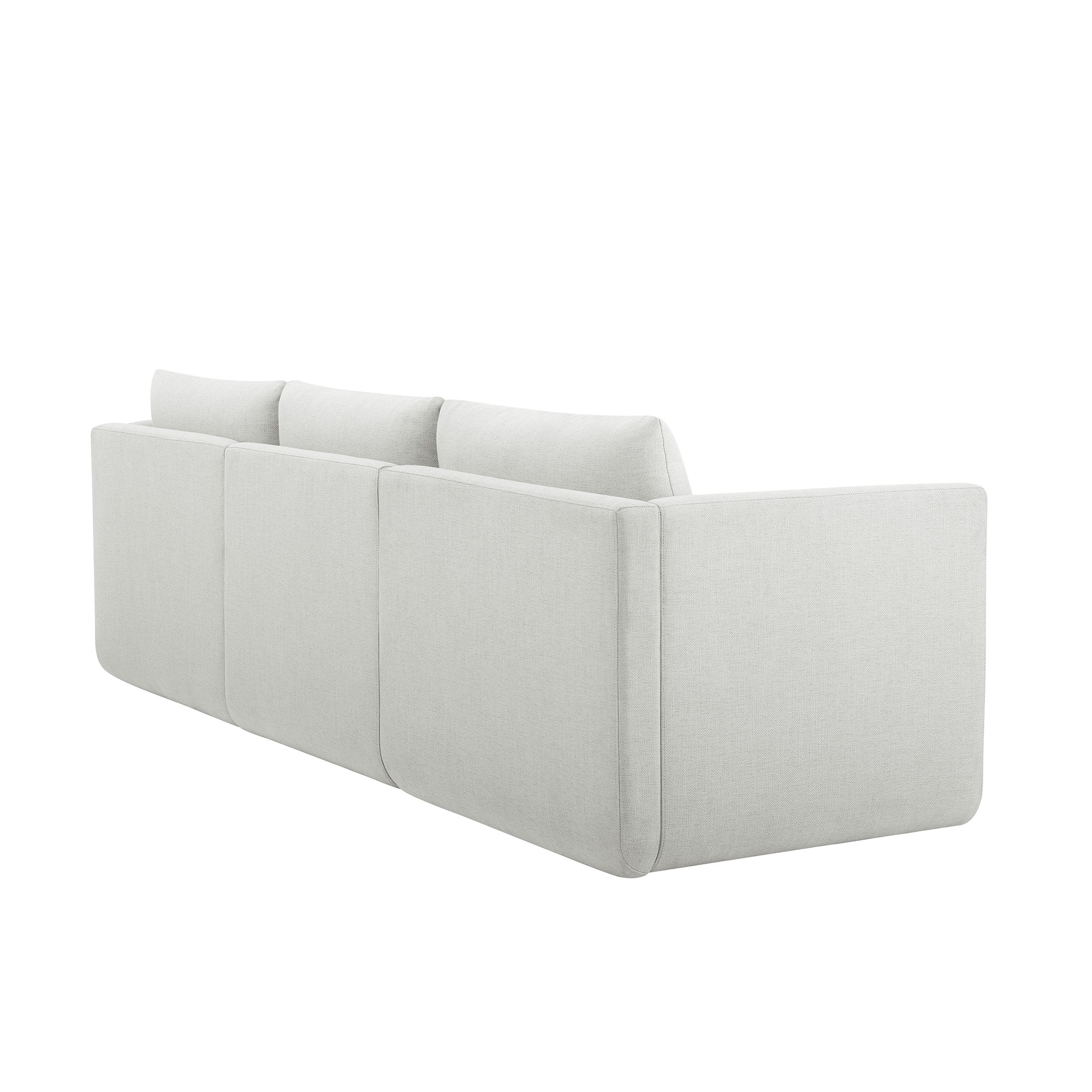 Beautiful Drew Modular Sectional Sofa with Ottoman by Drew Barrymore, Gray Fabric - Image 19