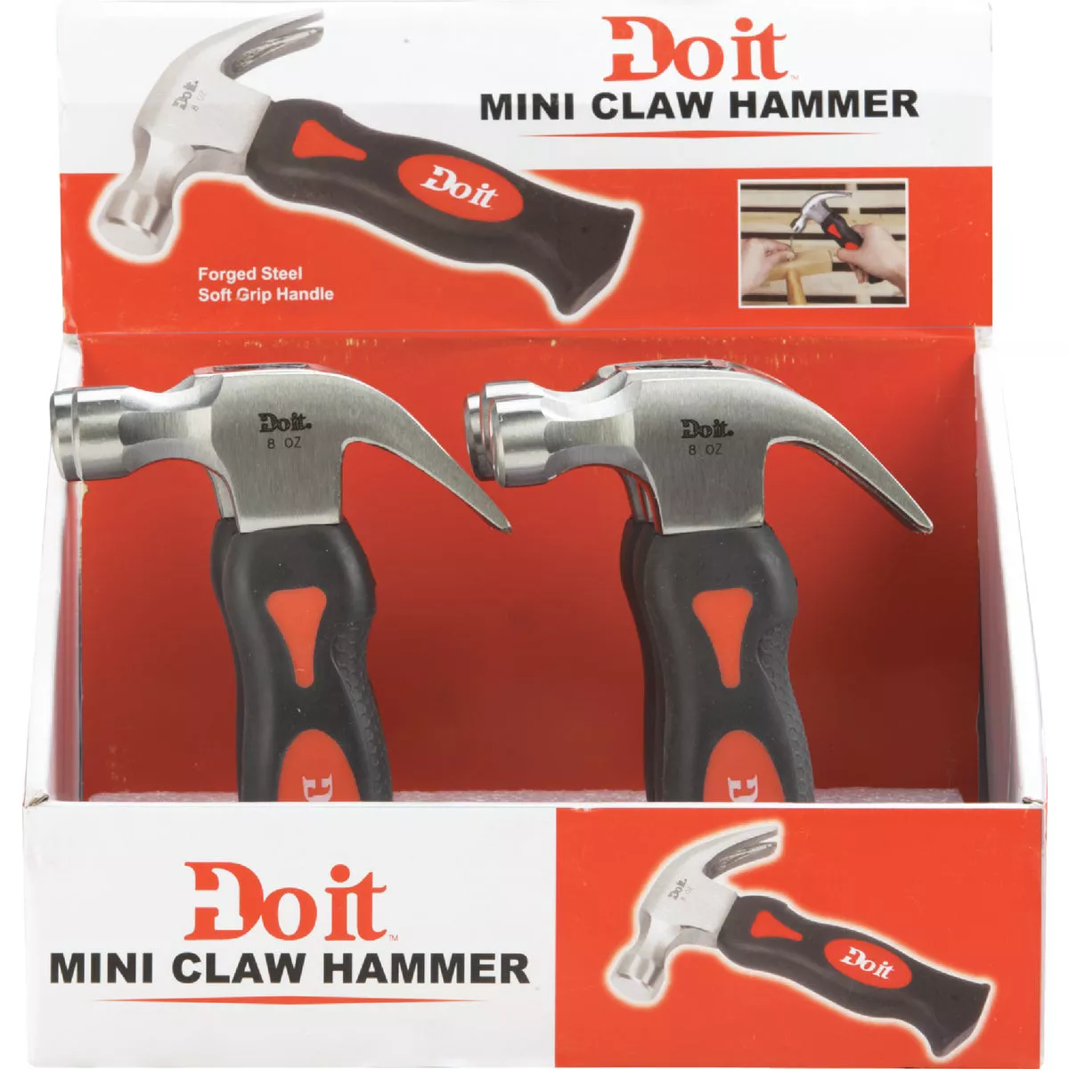 Do it Mini 8 Oz. Smooth-Face Curved Claw Hammer with Steel Handle