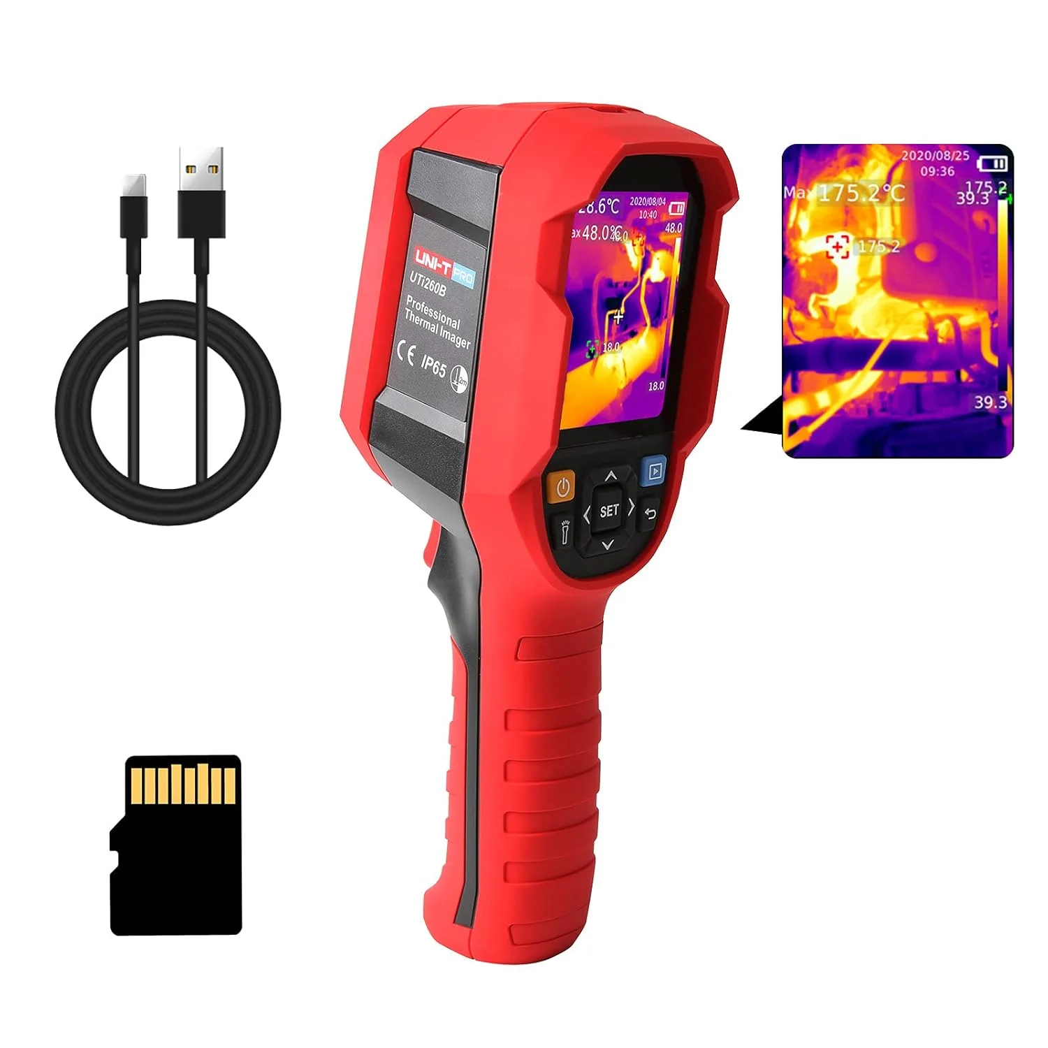 UNI-T UTI120S Thermal Imaging Camera 120x90 IR Resolution 10800 Pixels -20~400�� 2 Meter Drop Durability IP54 Rechargeable 16GB MicroSD - Image 23