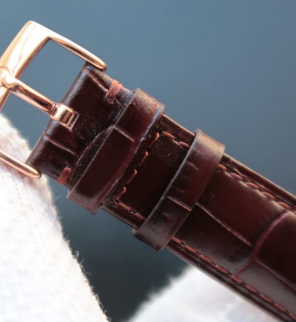 Replica Omega MKF De Ville 39mm RG Co-Axial White Dial Brown Leather Strap A2202 - Top club