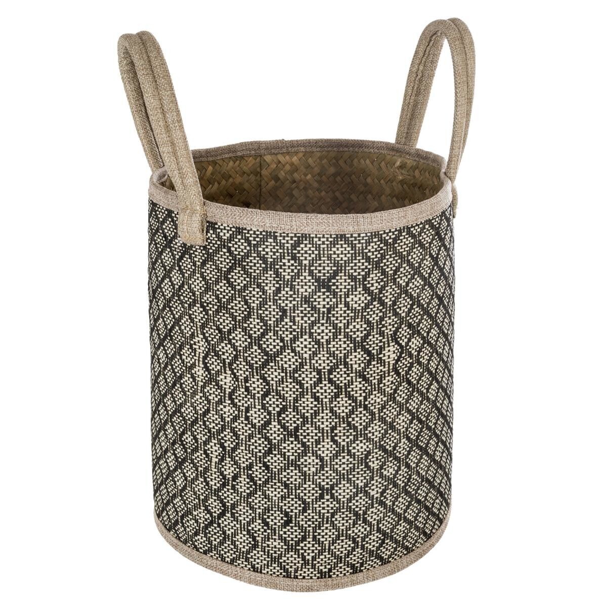 Set of 3 baskets handled "Nomad" Reed, D.24/28/33 cm