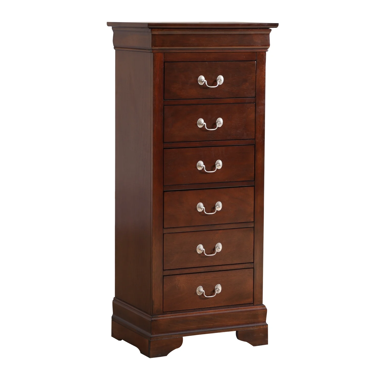 Glory Furniture Louis Phillipe 7 Drawer Lingerie Chest in Cherry - Image 61