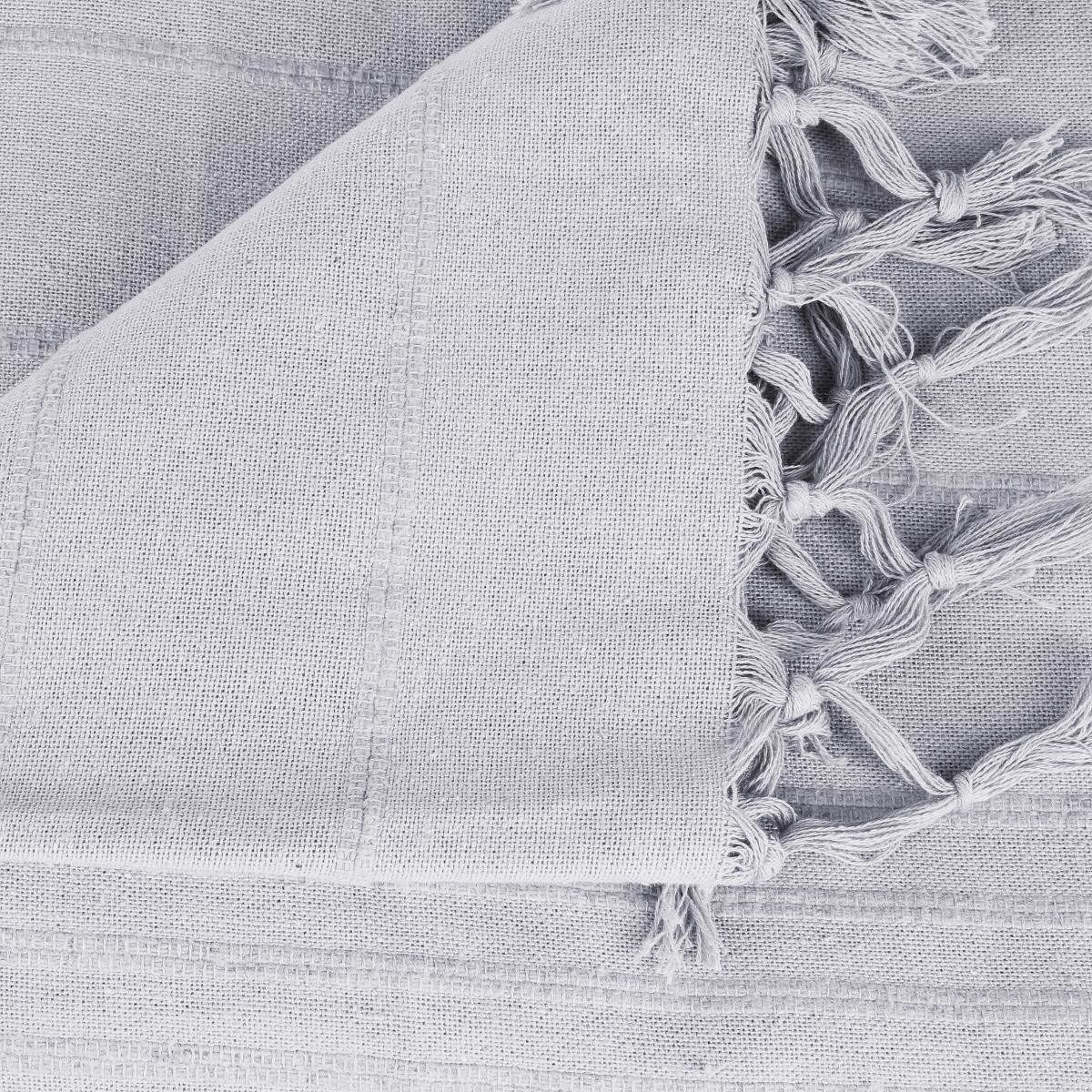 Bed Throw "Anjali" Mouse grey, 250x230 cm