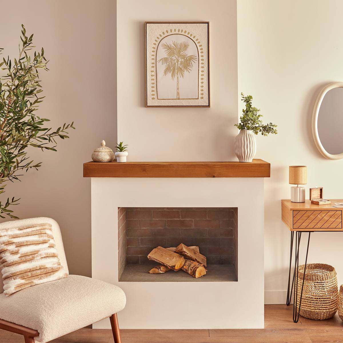 3D Canvas "Meryl" White, 45x60 cm