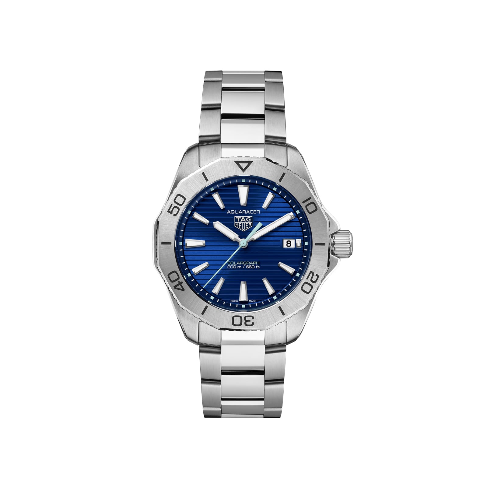 TAG Heuer Replica Watch Aquaracer Professional 200 Solargraph Solar Quartz 40 mm Steel(1:1 replica) - Top club