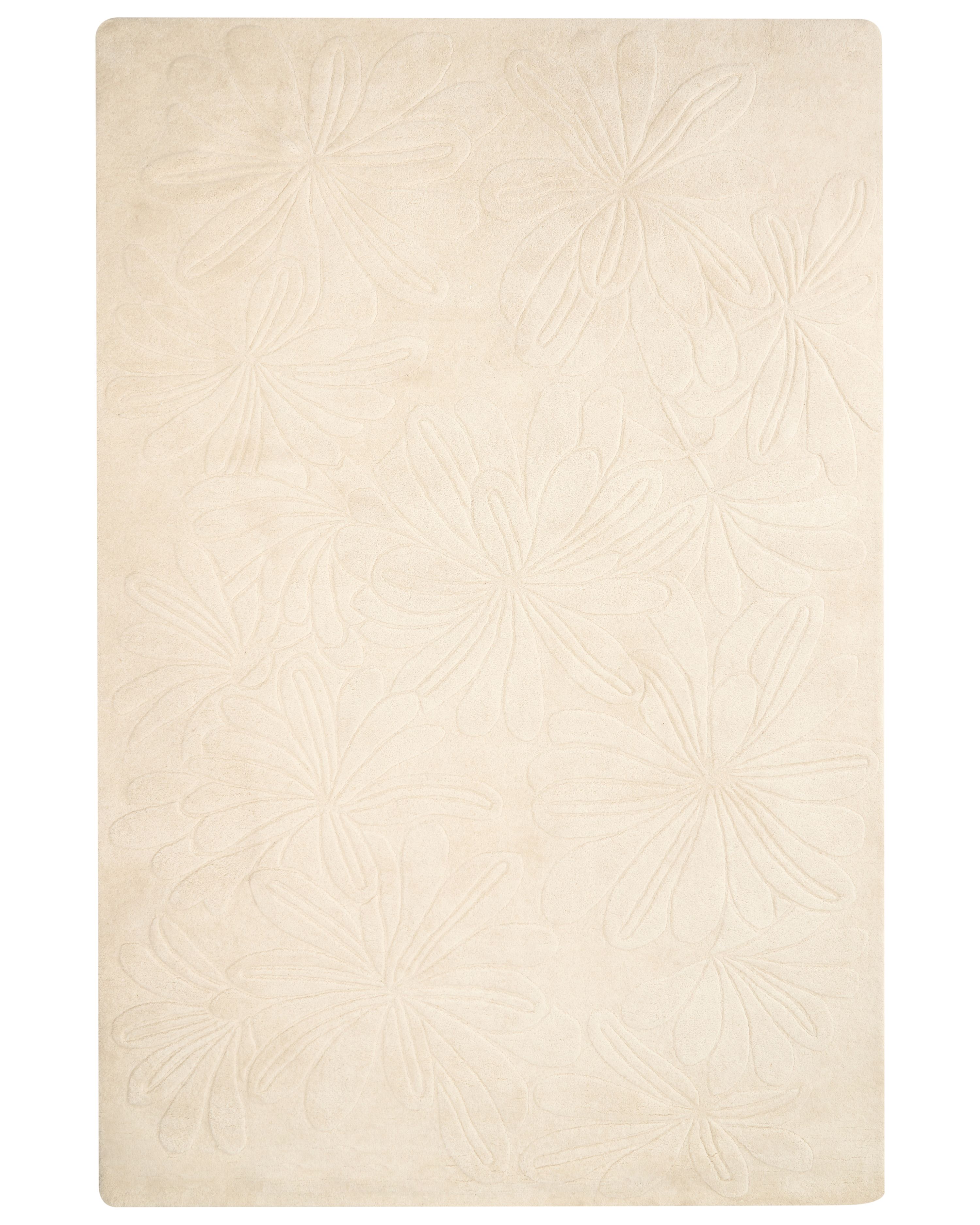Rug CHENNAI Light Beige 200 x 300 cm Wool
