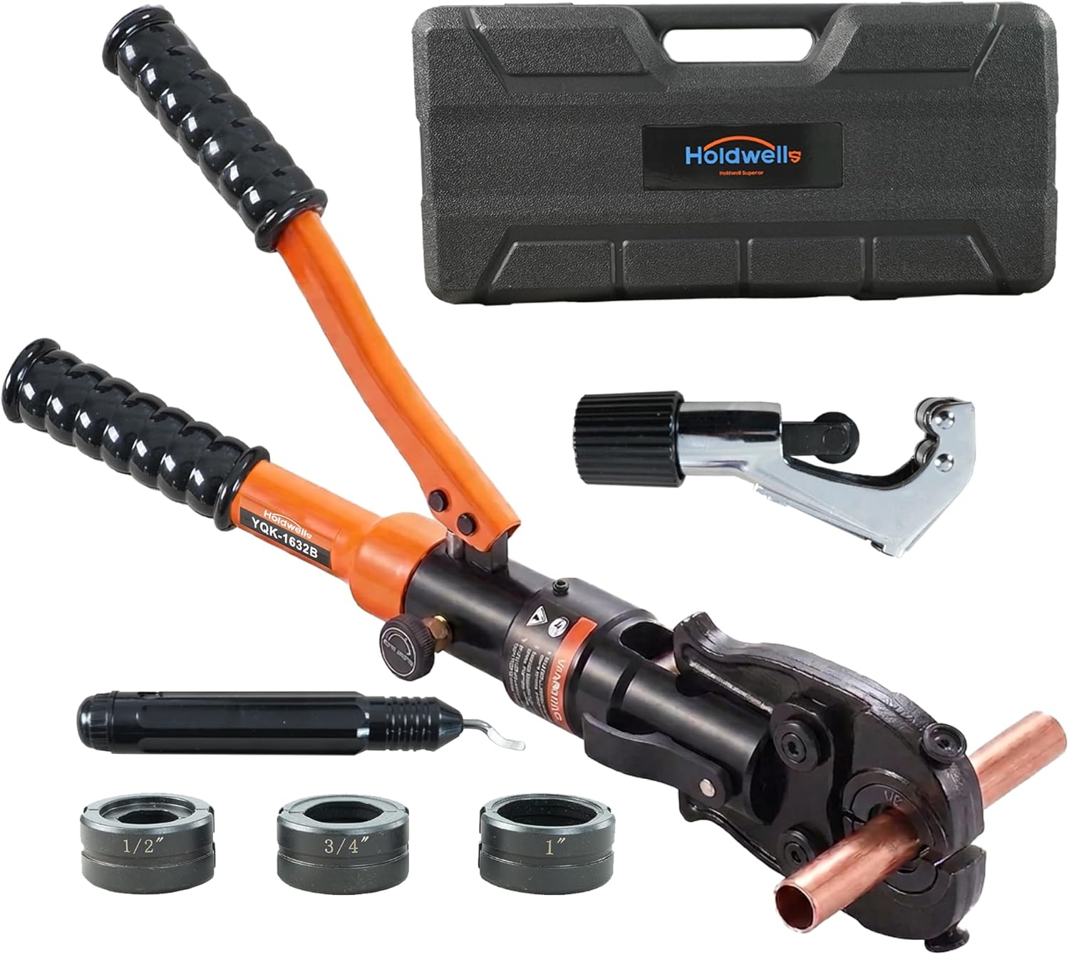 HoldwellS Copper Pipe Crimping Tool 3 VUS Jaws (1/2