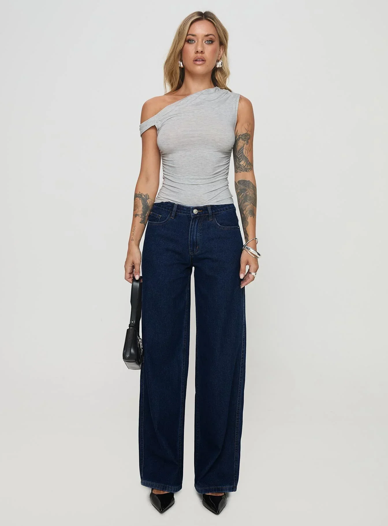 Beller Top Marle Grey