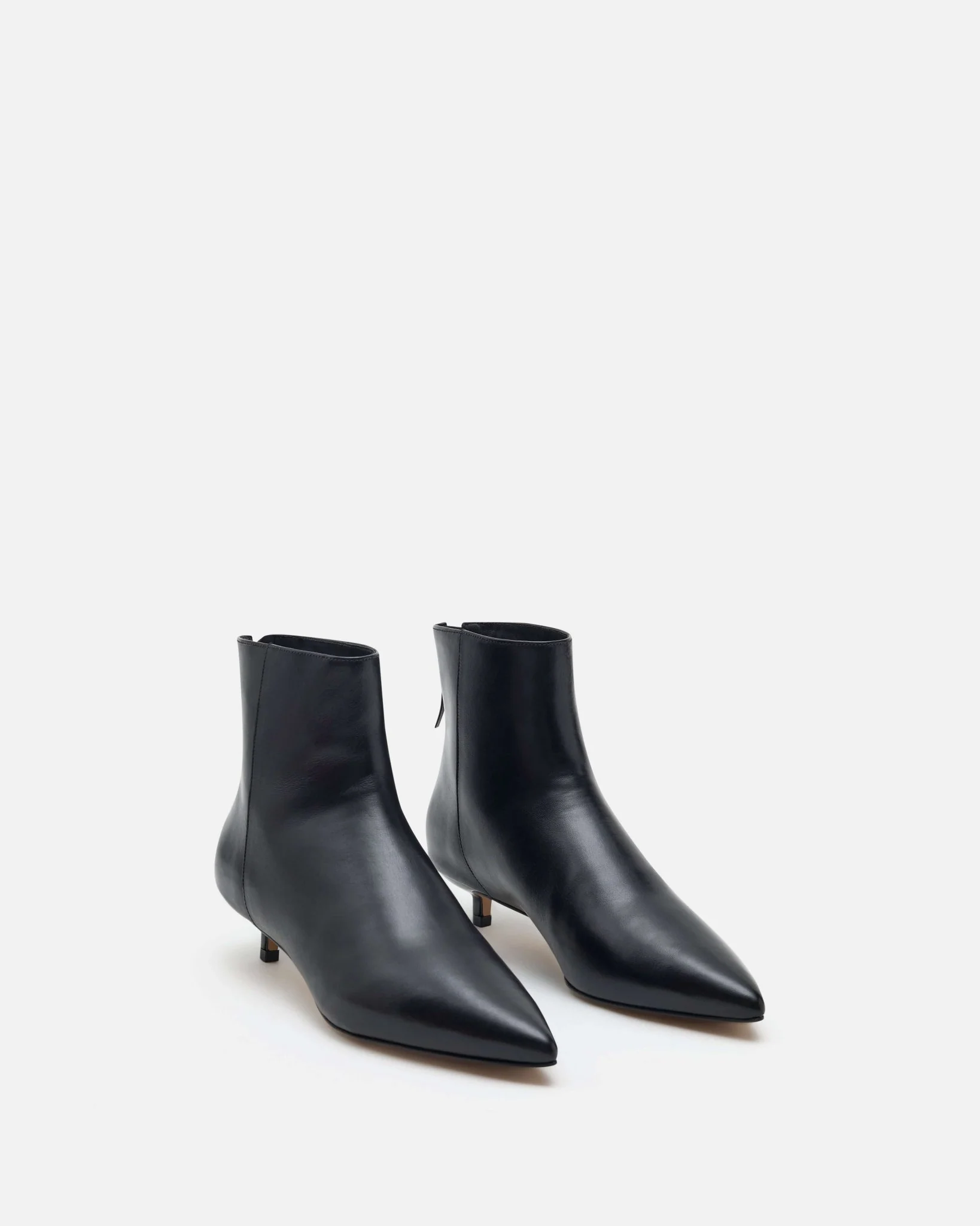 BOTTINES KENDO - En cuir à talons noir