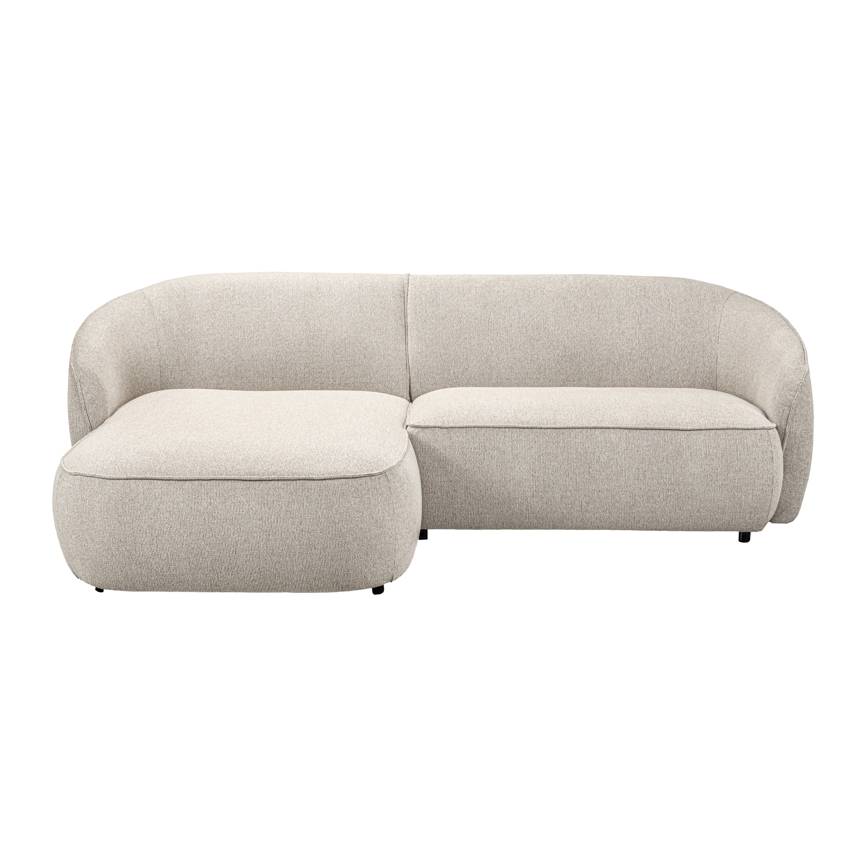 Blokker Chubby Hoekbank met Chaise Longue Links - Naturel Melange