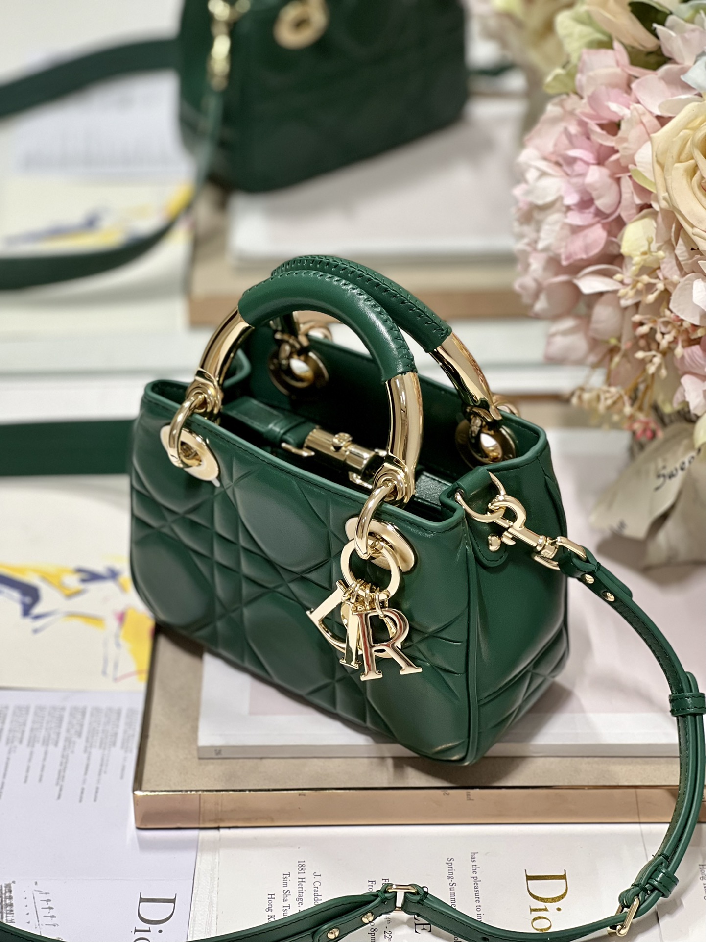 The Lady 95.22 Bag Black/White/Grey/Green For Women 7.5in/ 19cm1:1High-quality replica