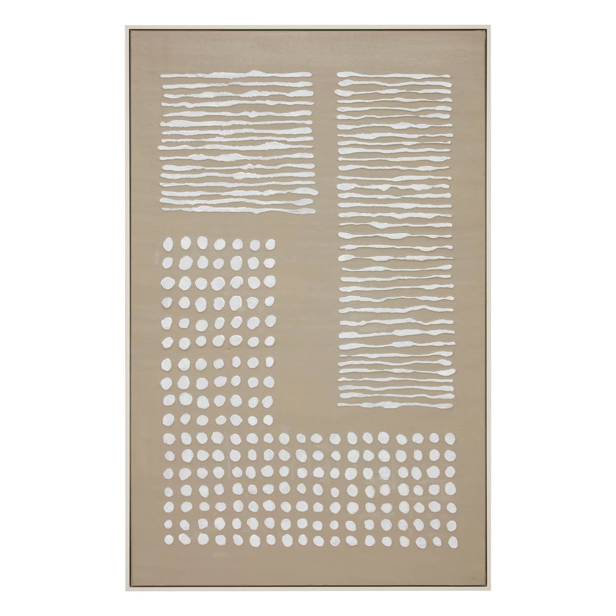 Framed Painting "Farhan" Medium Beige, 116x75 cm