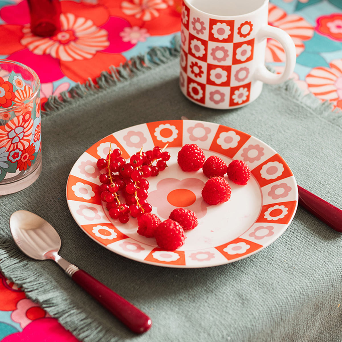 Set of 6 dessert plates "Bloomorama" Atmosphera x Cha Cha Pop