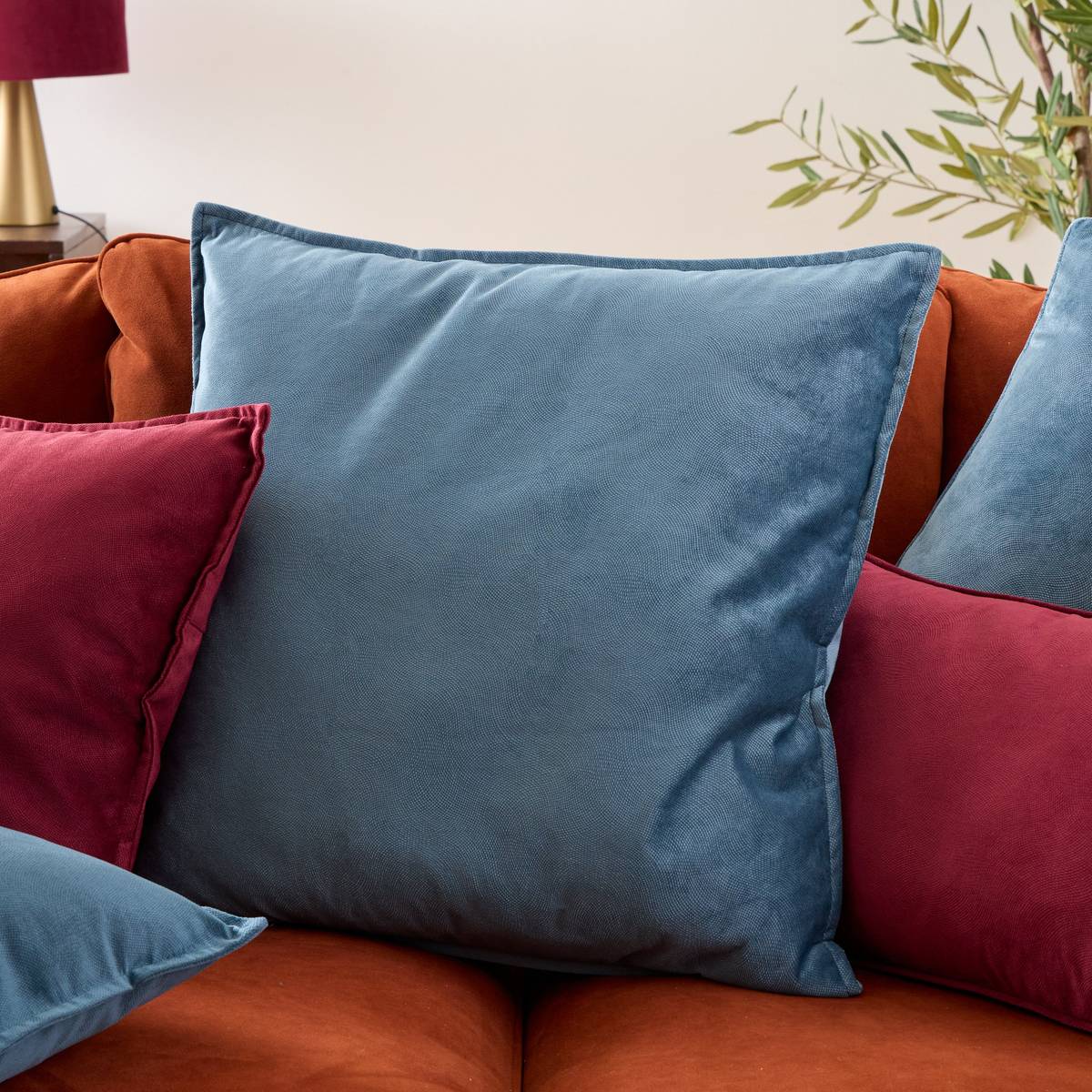 Cushion "Lilou Aegean Blue, 55x55 cm