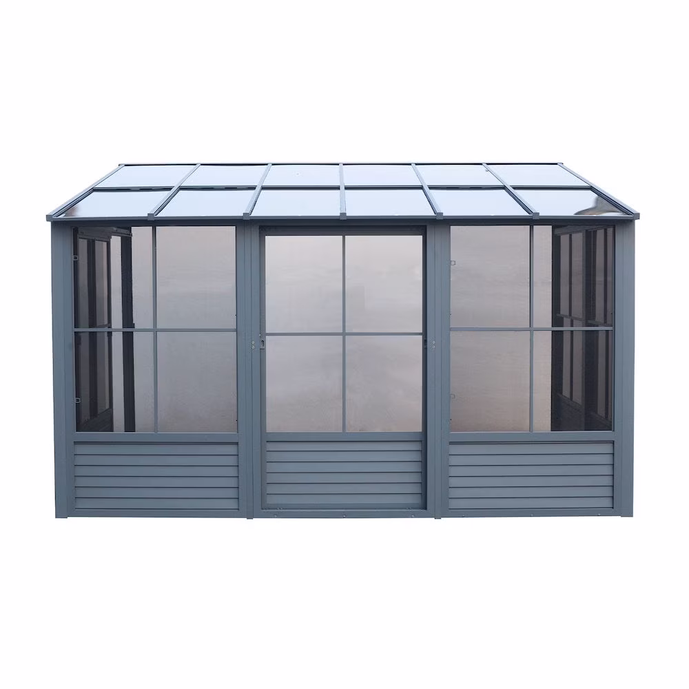Gazebo Penguin Florence 10�?x 12�?Wall-Mounted Gazebo, Heavy-Duty Aluminum Frame with UV Protection - Image 5