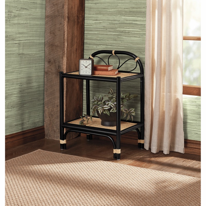 Camila Rattan Nightstand - MIDNIGHT VELVET CATALOG