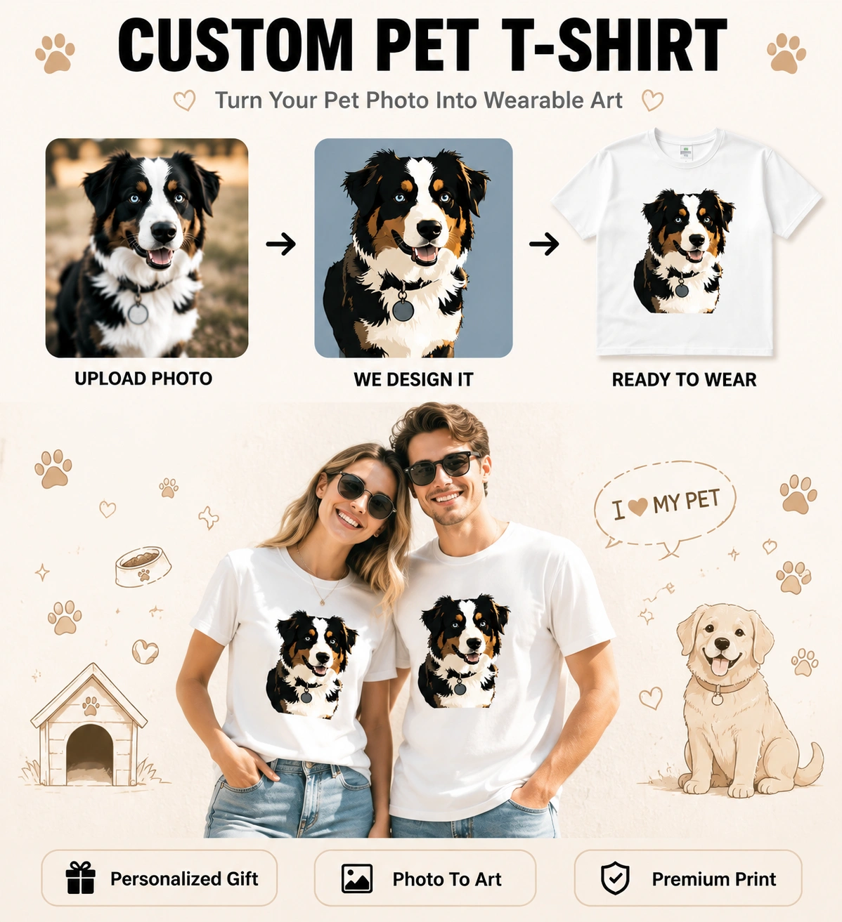 Pet Edition | Custom Pet Photo T-Shirt