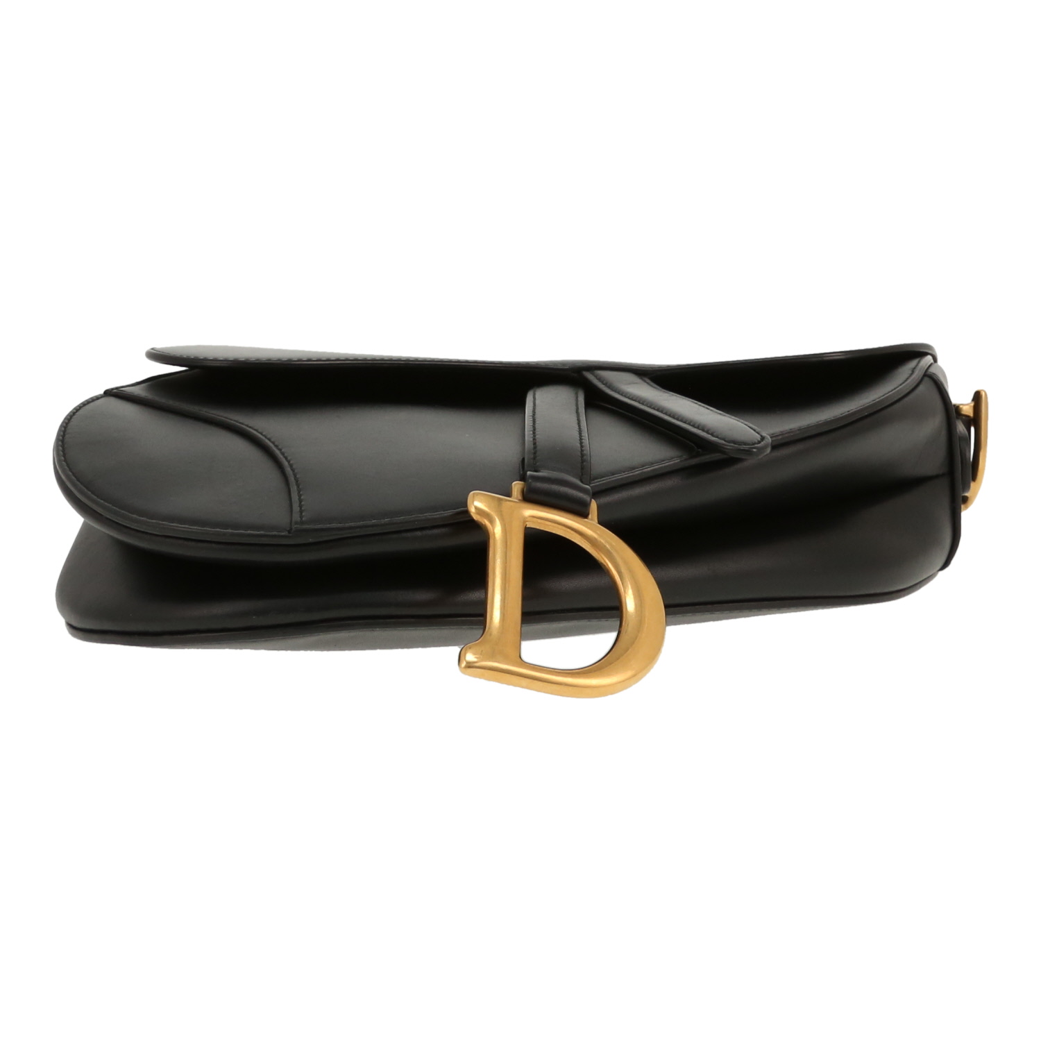 Dior Saddle shoulder bag in black leather1:1High-quality replica
