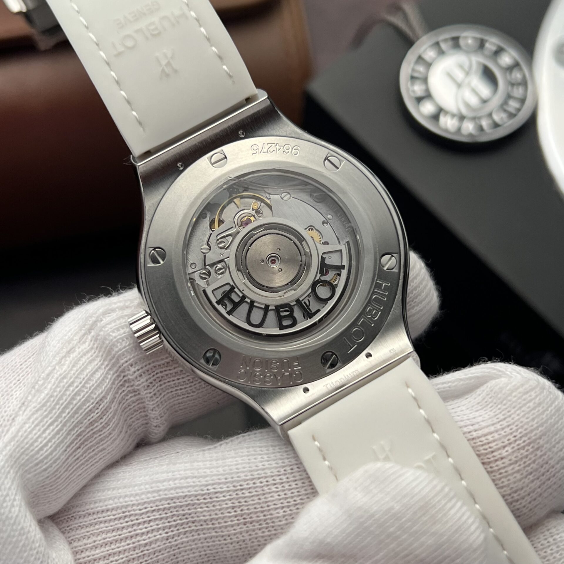 Hublot Rep 11 Watch Classic Fusion White Moissanite Diamond Case 38mm - Top club