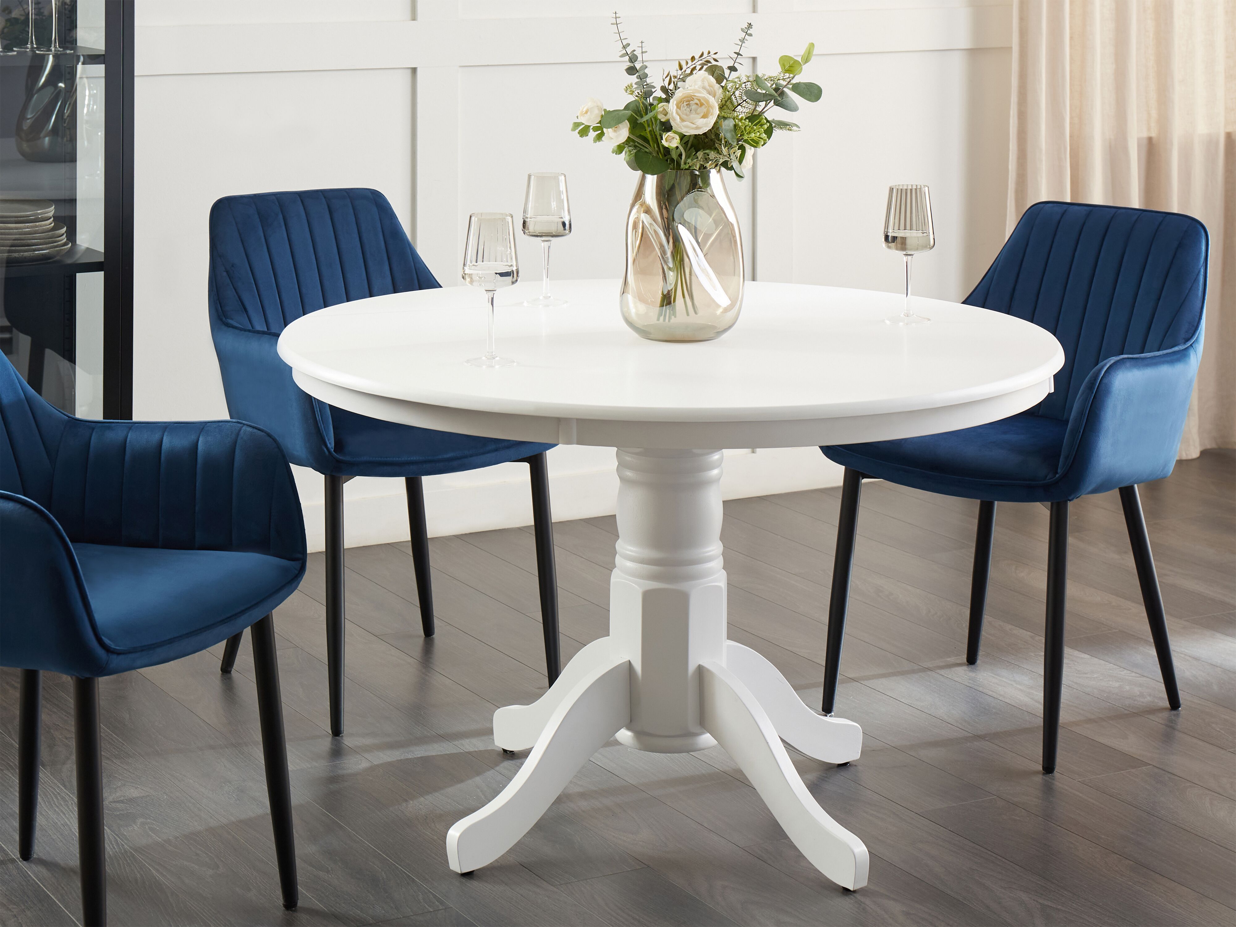 Dining Table AKRON White 120 cm 120 cm