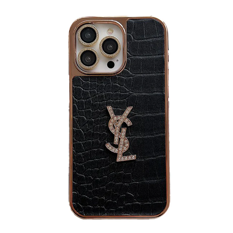 Saint Color Leather Rose Gold iPhone Case - Wholesale & Influencer