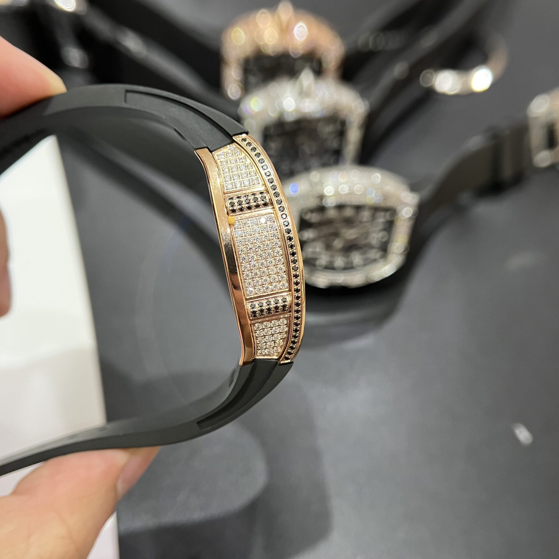 Richard Mille RM67-01 Replica Watch Rose Gold Rubber Strap 40mm - Top club