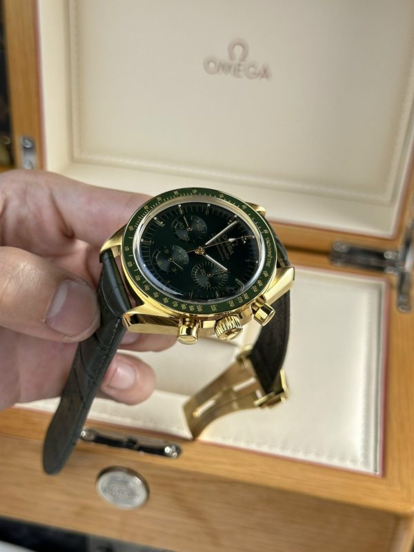 Omega Speedmaster Moonwatch Replica Watches Green Dial RM Factory 44mm - Top club