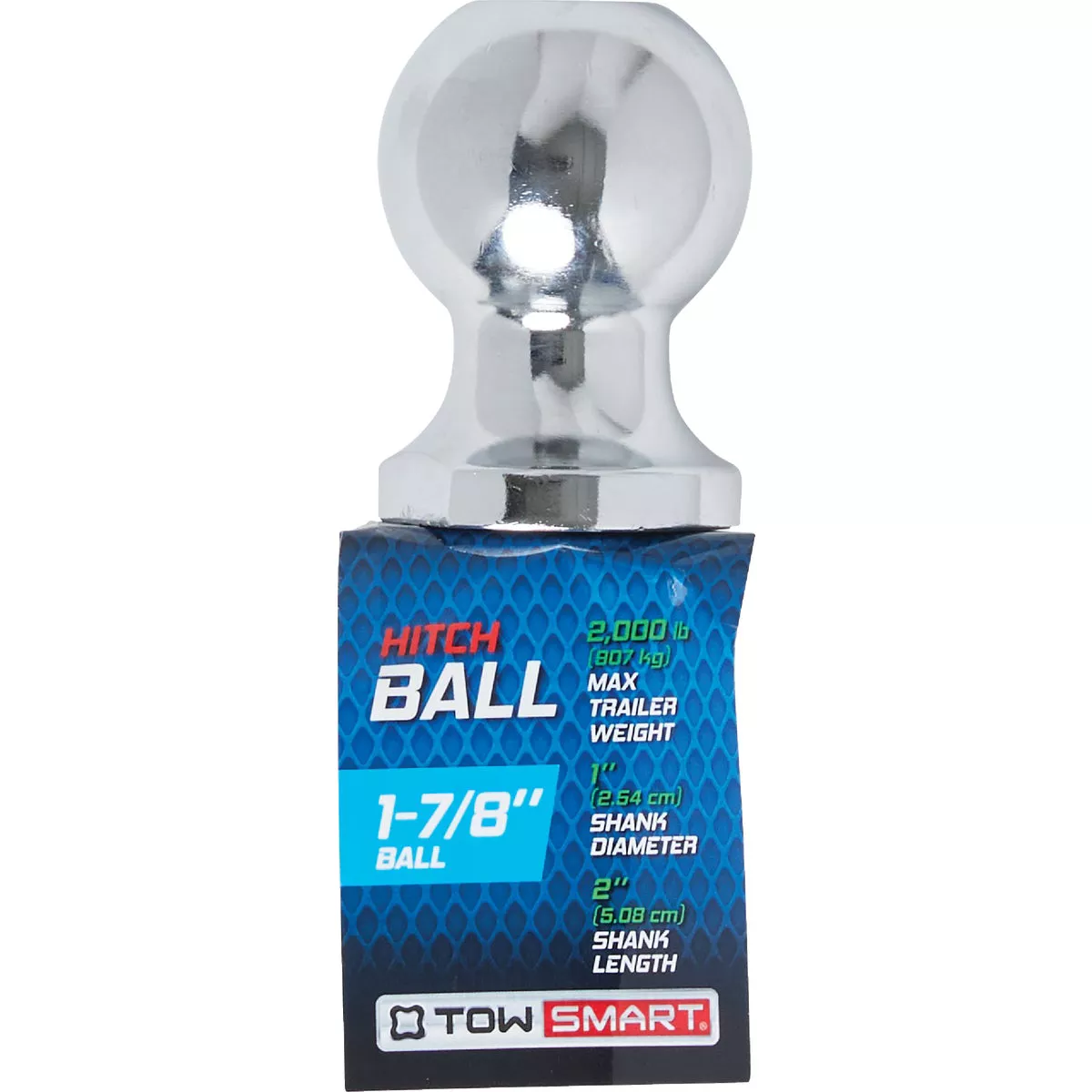 TowSmart Class I 1-7/8 In. x 1 In. x 2 In. Hitch Ball, 2000 Lb. Capacity