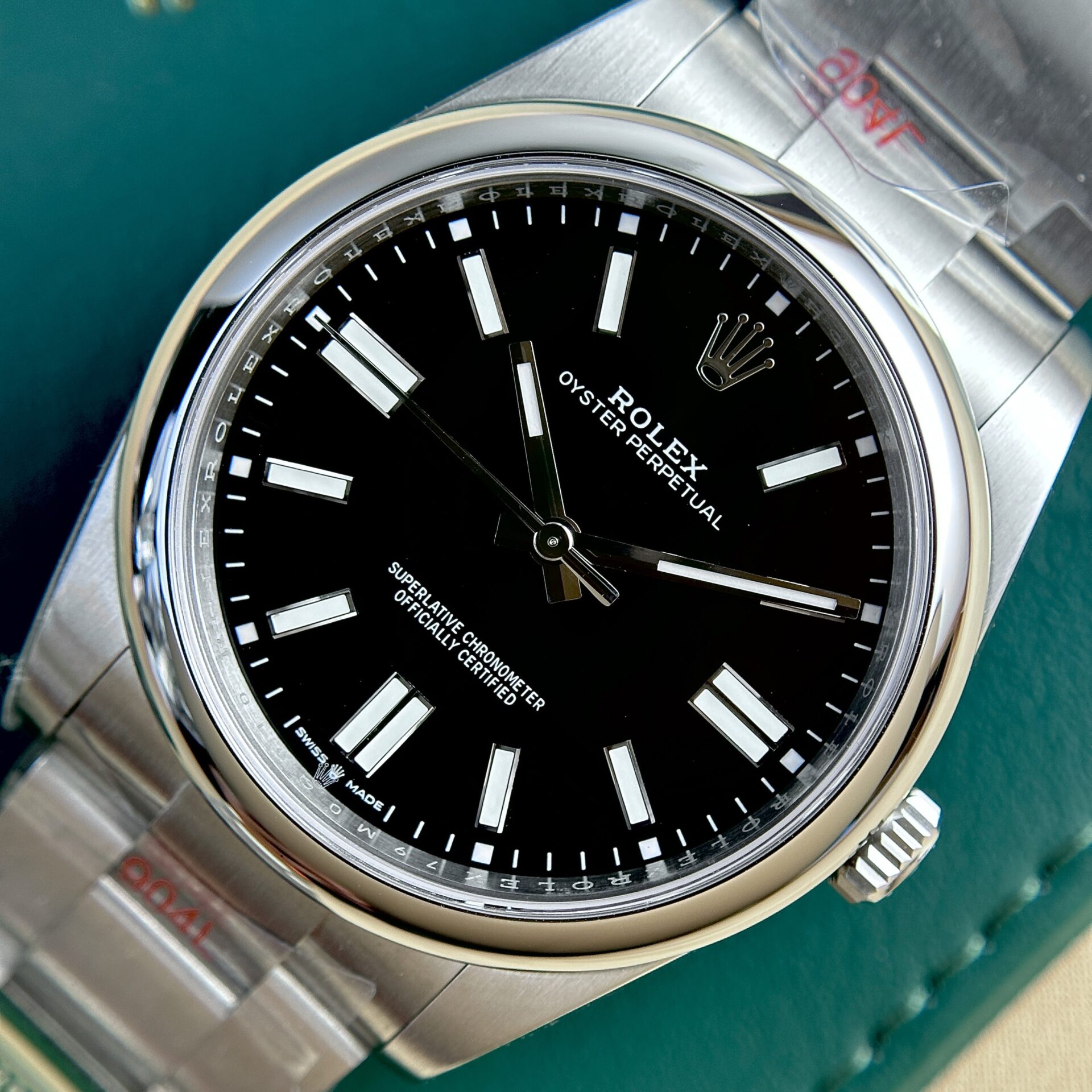 Rolex Oyster Perpetual 124300 Black Dial Replica Watch King Factory 41mm - Elite Watch Atelier