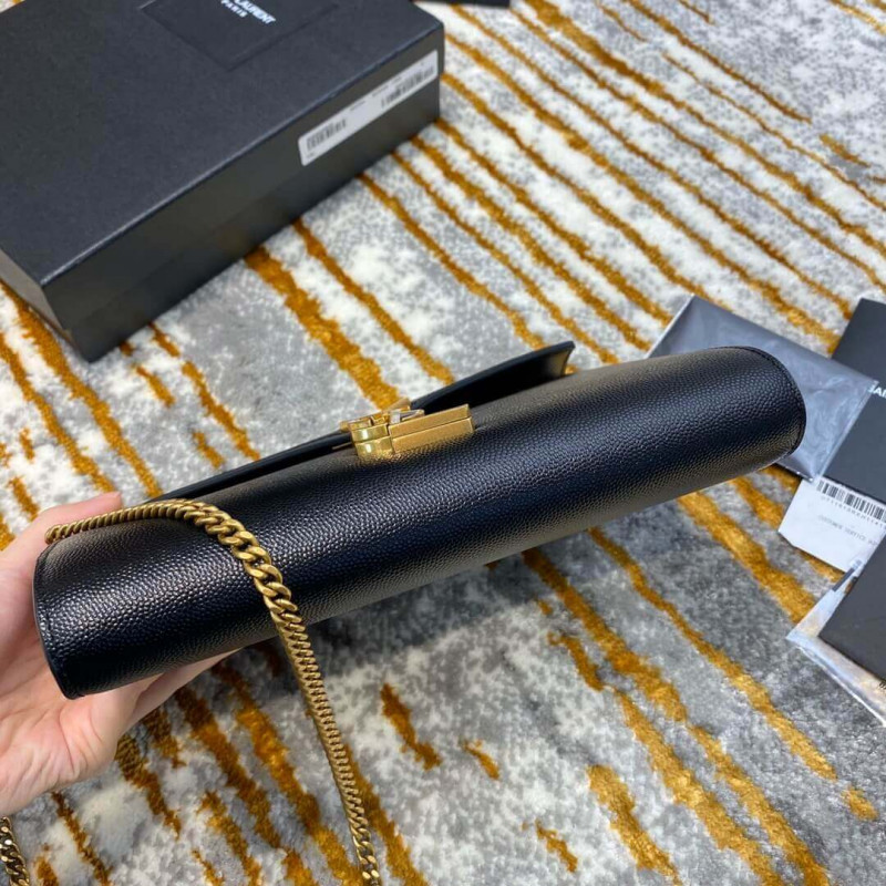 Replica Ysl Saint Laurent Cassandra Wallet On Chain In Grain Leather 5823341:1High-quality replica