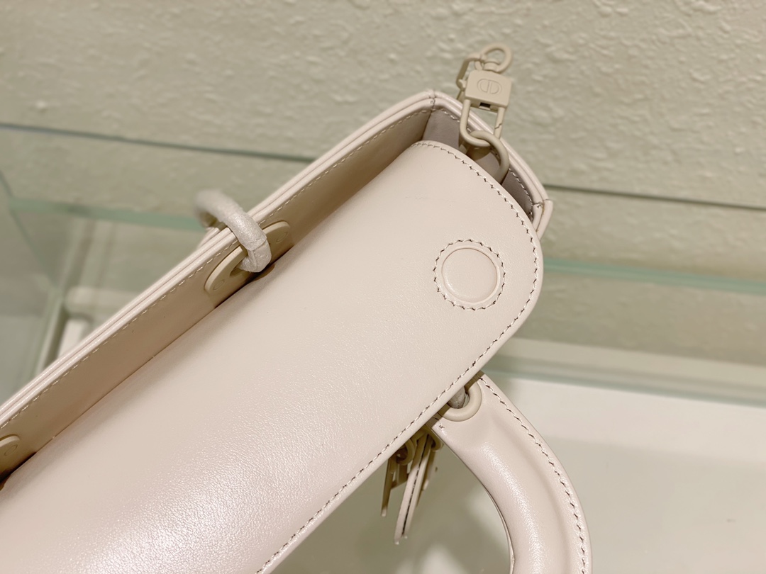 Medium Lady D-joy Bag White/Grey/Beige/Black For Women 10in/26cm M0540ONGE_M0301:1High-quality replica