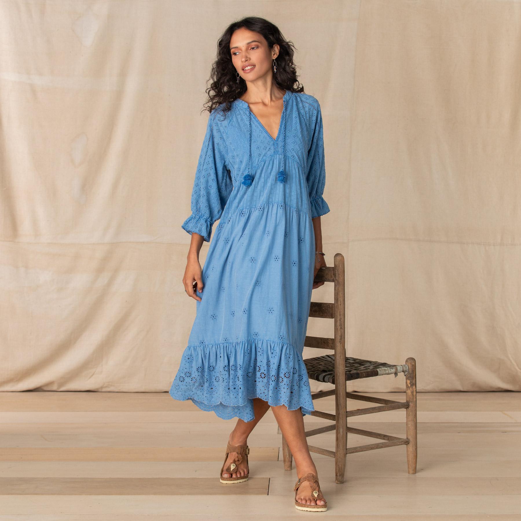 Nicole Eyelet Dress - Sundance Clothing