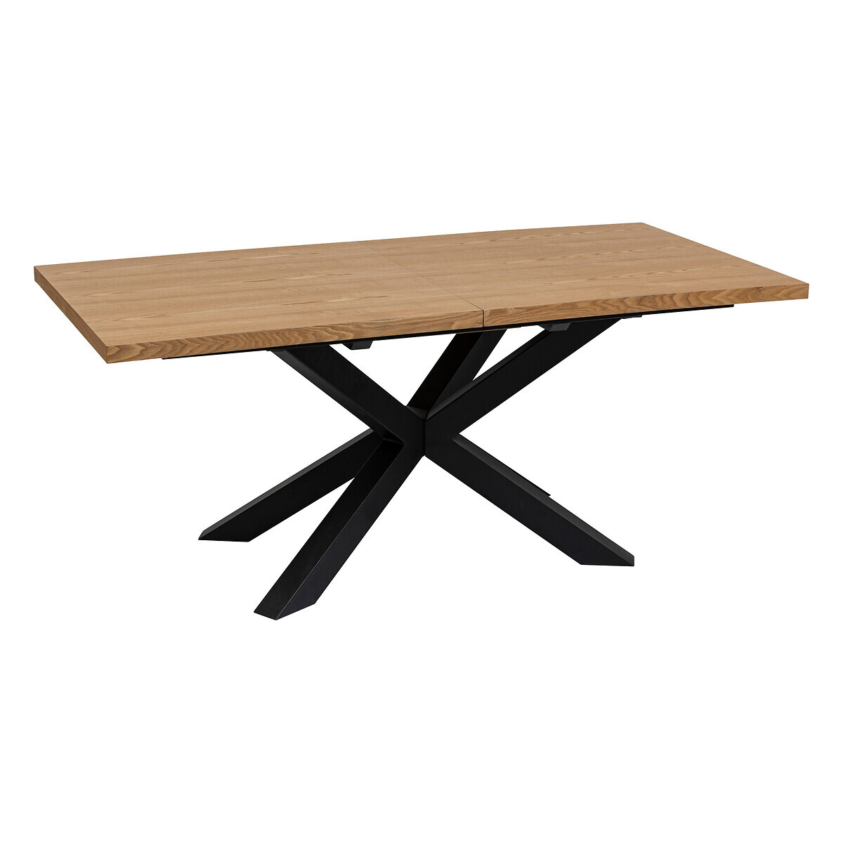 Extendable dining table "Olaf" Metal and wood, L.180 cm