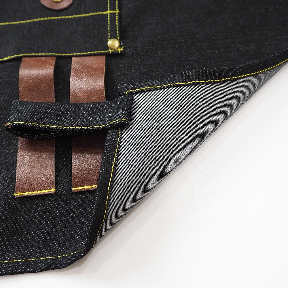 Cotton Denim Jeans Apron for Men Kitchen & Cleaning Use with Tool Pockets