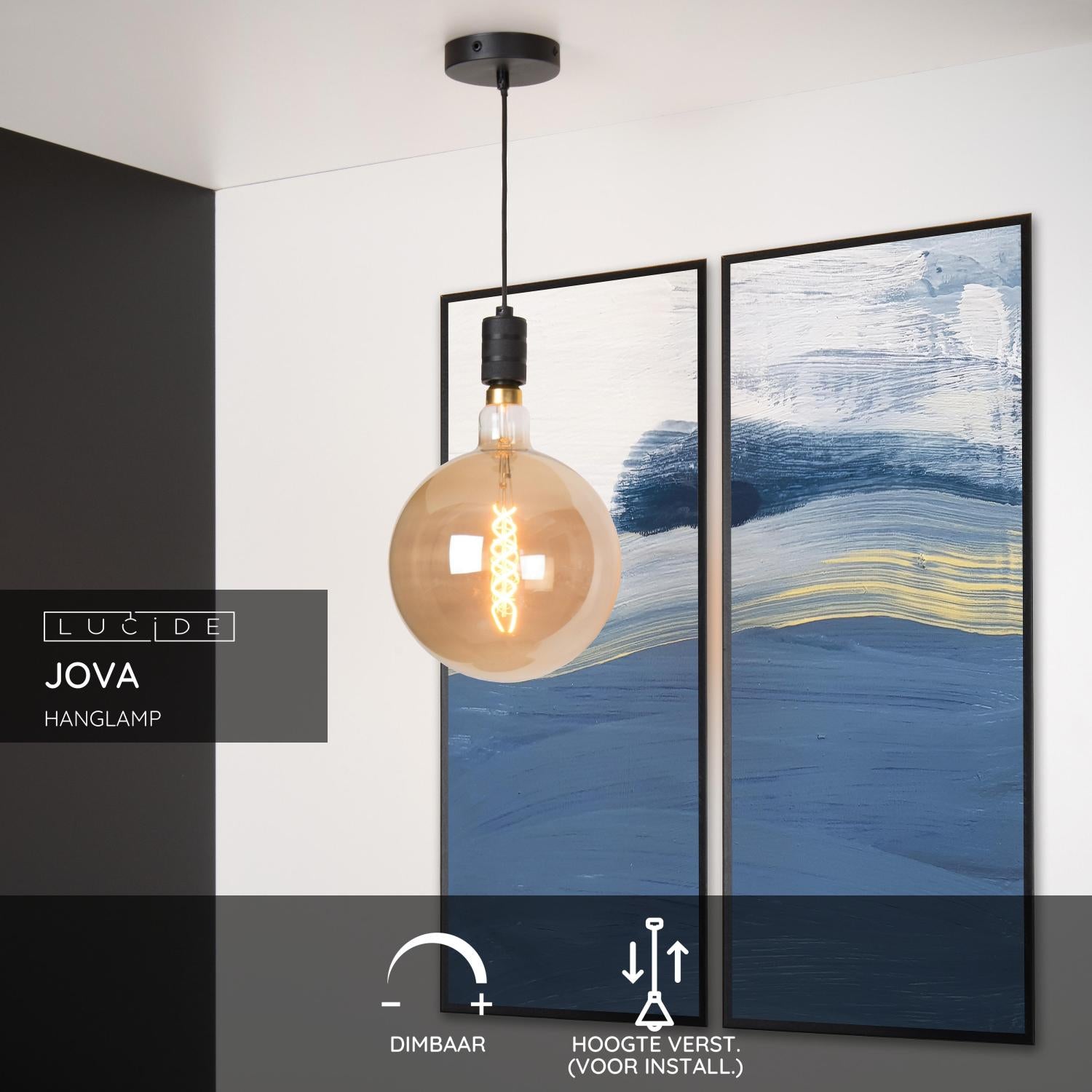 Lucide JOVA Hanglamp - Zwart