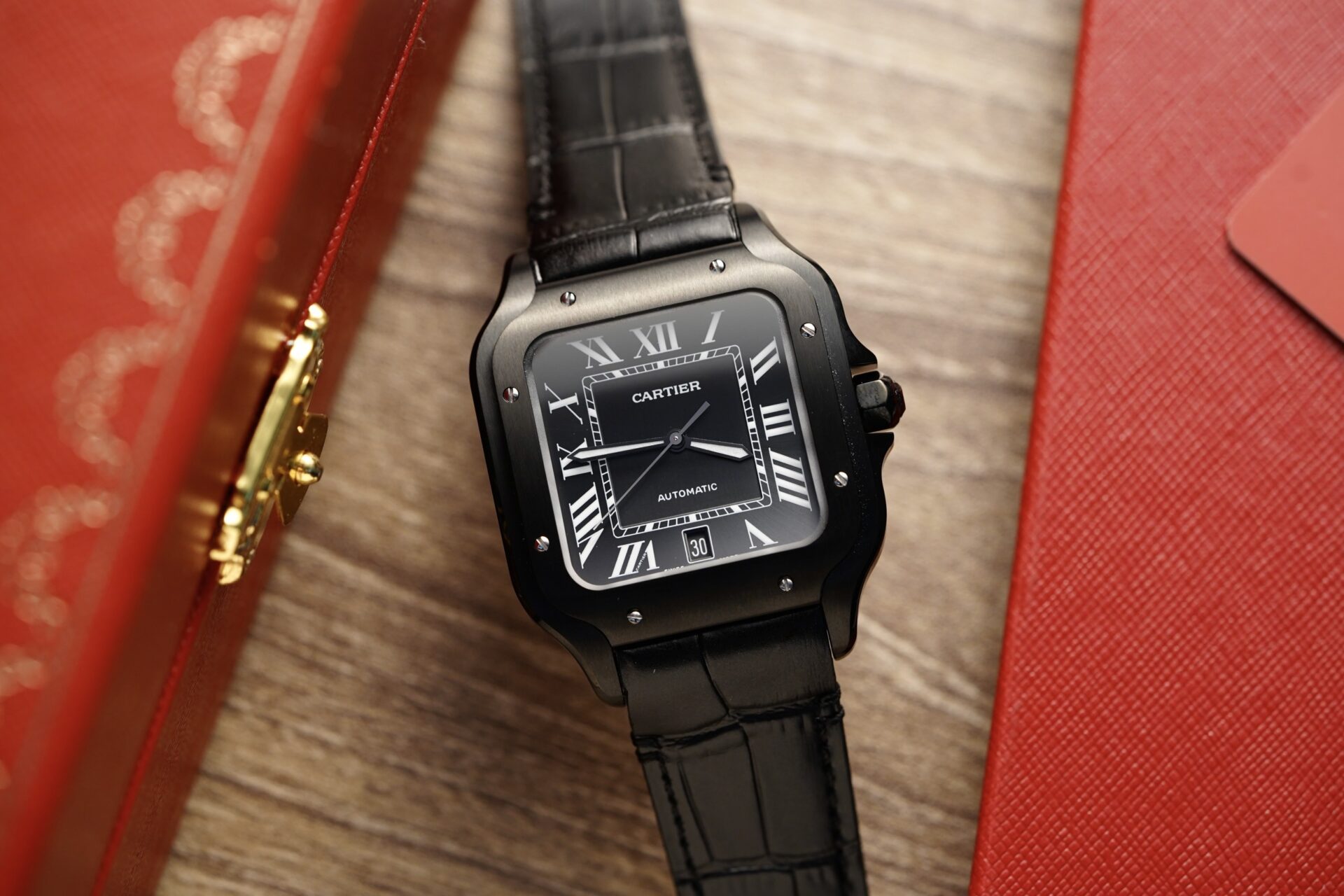 Cartier Best Replica Watch Santos De Cartier WSSA0039 Black Dial BV Factory 39.8mm - Top club