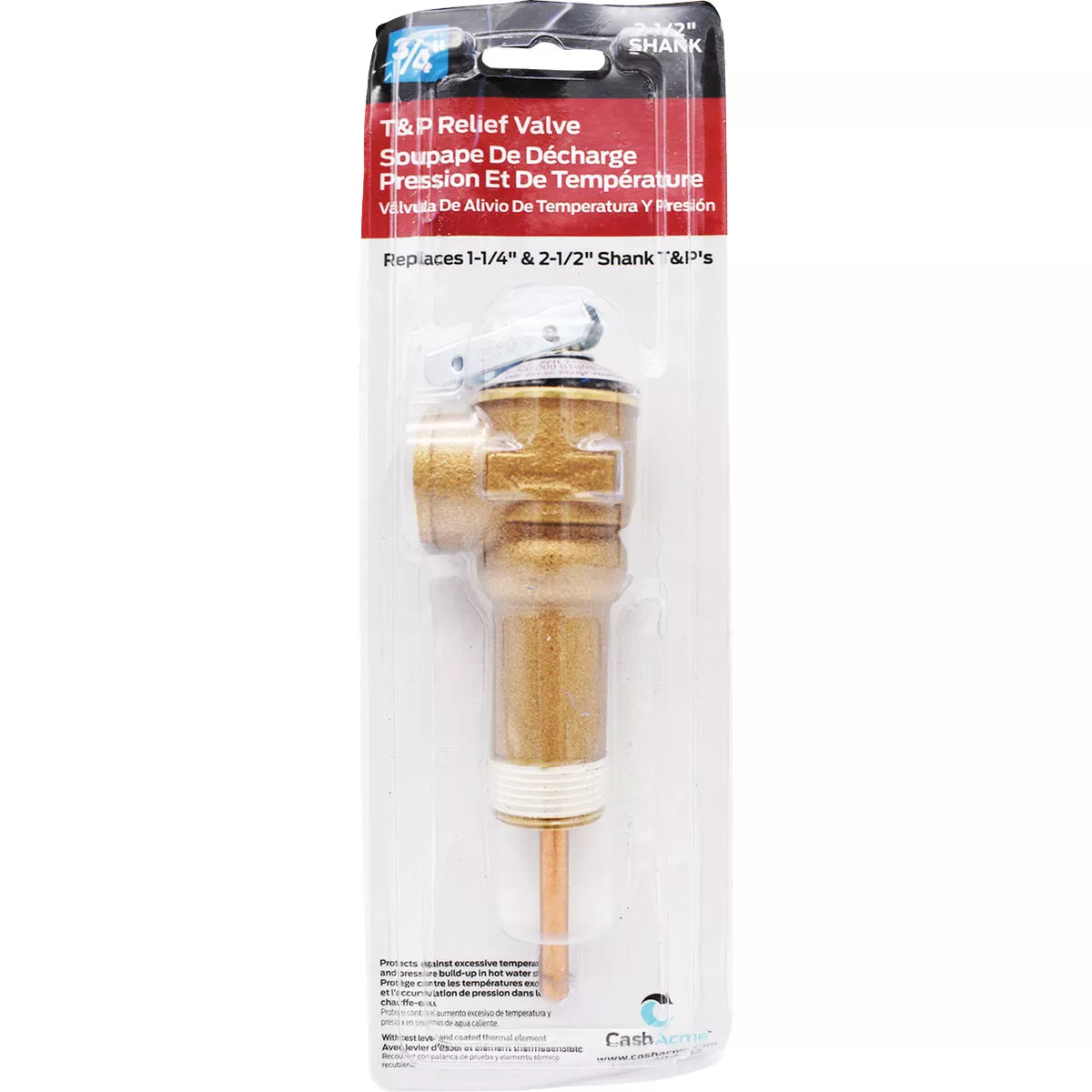 Cash Acme 3/4 In. NCLX-5LX Temperature & Pressure Relief Valve