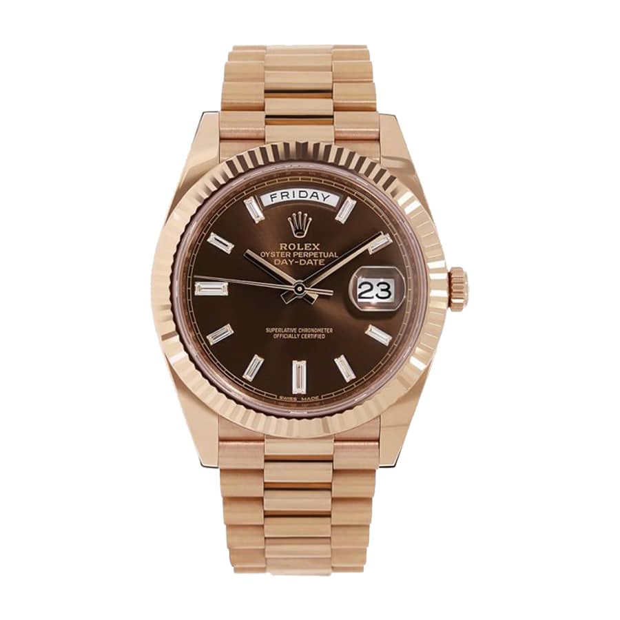 Rolex Day-Date 228235 Chocolate Replica - Elite Watch Atelier