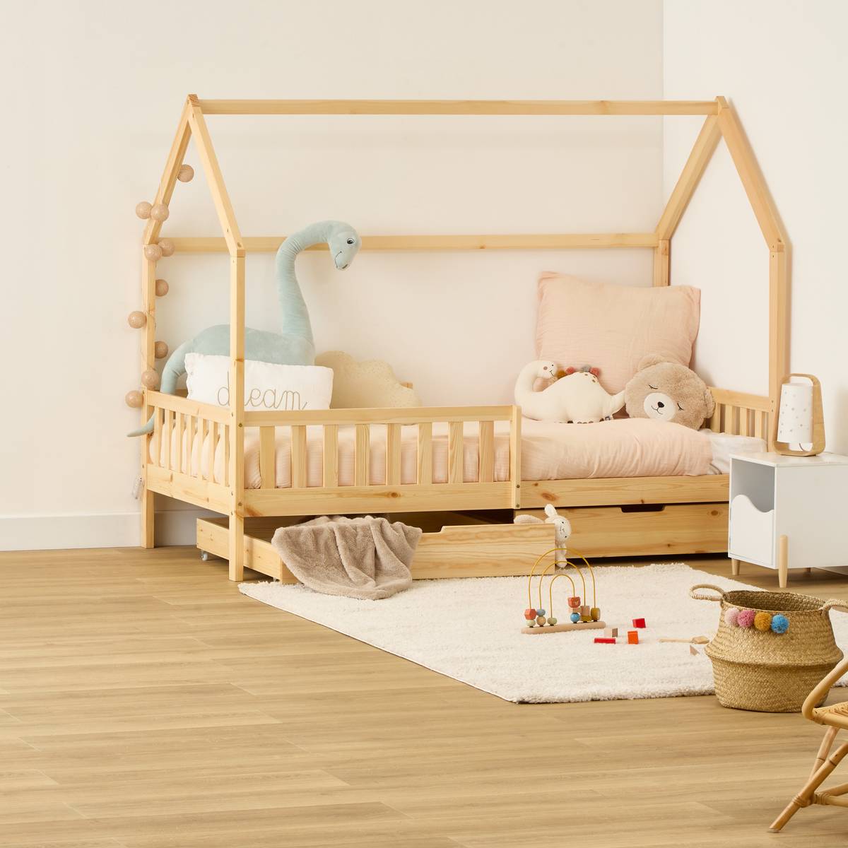 Children's bed "Bosco" Beige, 98 x 194.8 cm