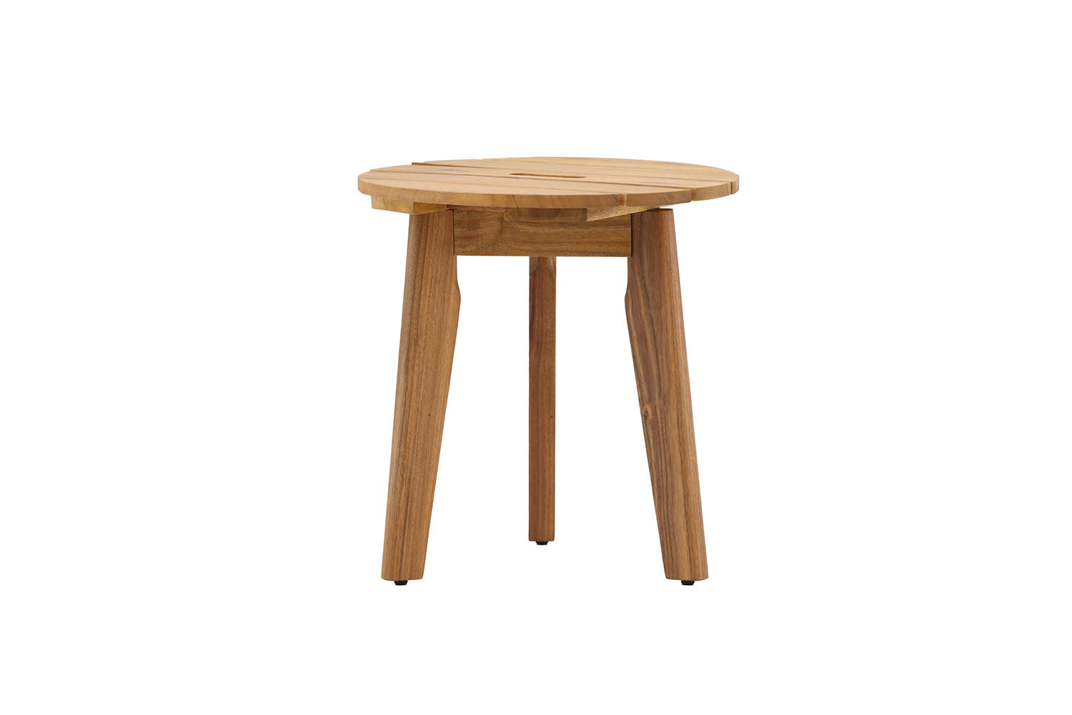 Rebellenclub Salsa Buitenbijzettafel - ø40cm - Naturel Hout