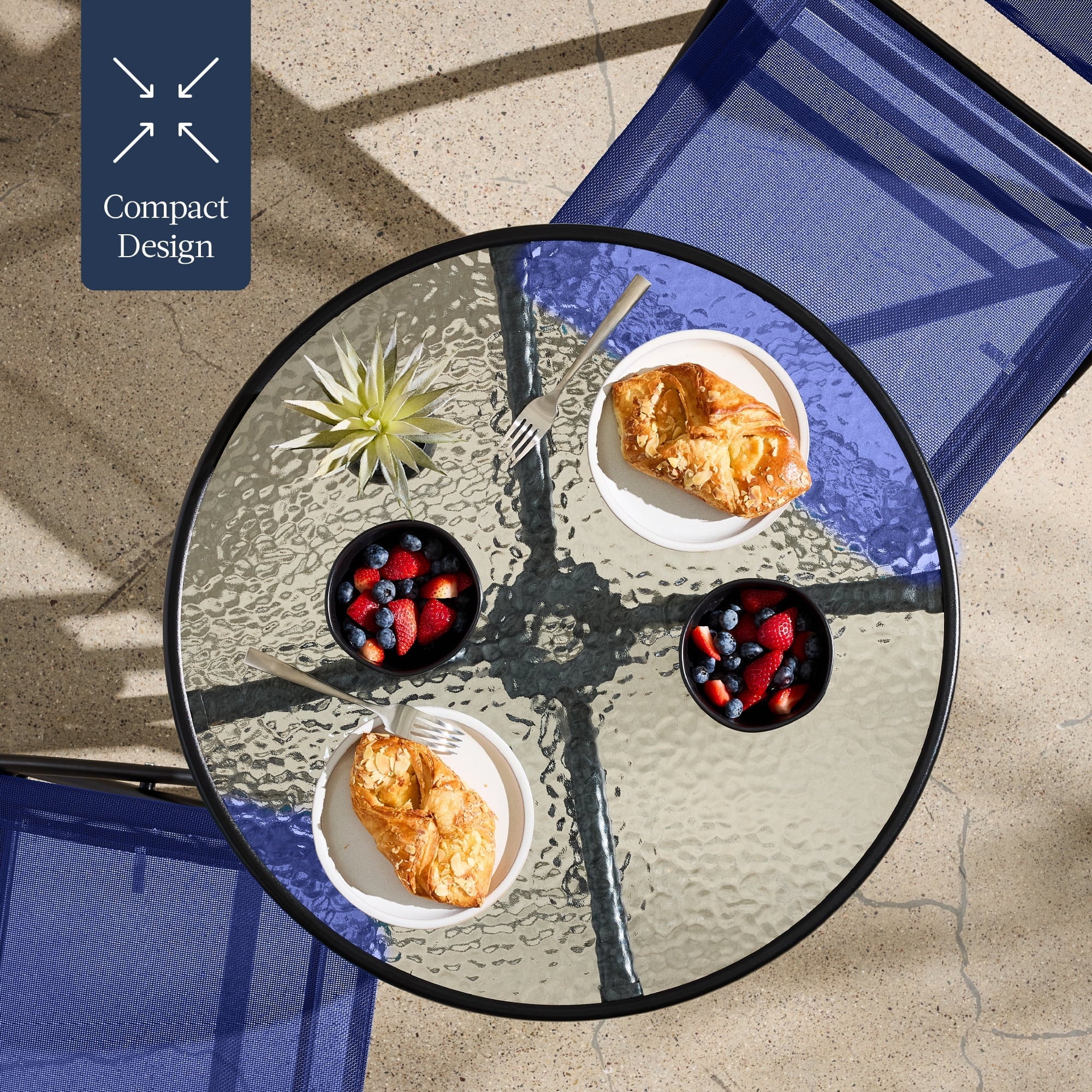 Best Choice Products 3-Piece Patio Bistro Dining Set With Glass Tabletop And Folding Chairs - Gray - Image 82 Best Choice Products 3-Piece Patio Bistro Dining Set With Glass Tabletop And Folding Chairs - Gray - Image 82