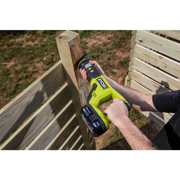 ONE+ 18V Lithium-Ion 4.0 Ah Compact Battery (2-Pack) and Charger Kit with FREE Cordless ONE+ Reciprocating Saw - Image 8