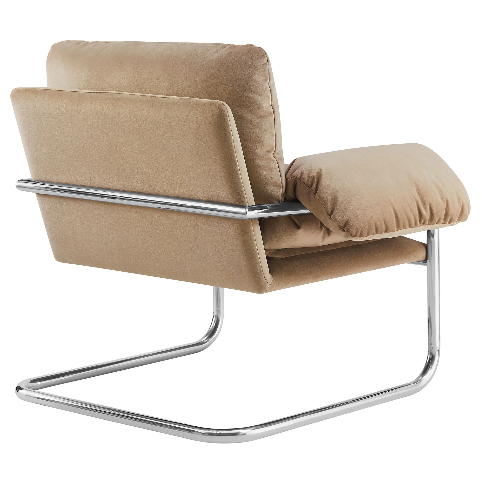 Accent Chair, Brown, Velvet, Living Room Lounge Cafe Lobby Hospitality Restaurant, Modern Contemporary, HB37765 - Image 7